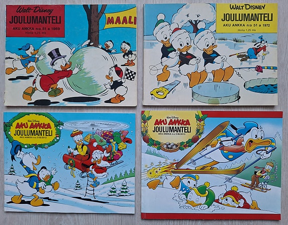 Neljä Aku Ankan Joulumantelia
