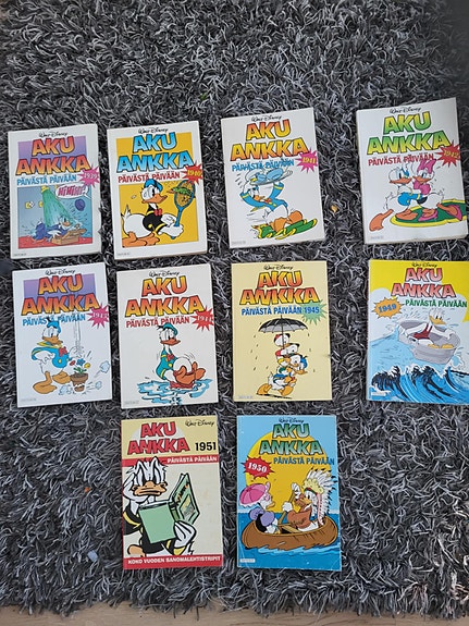 Aku ankka päivästä päivään 1940-1945, 1949-1951