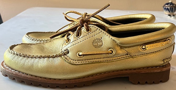 Timberland purjehduskengät nahkaa koko 40 kultainen naisten
