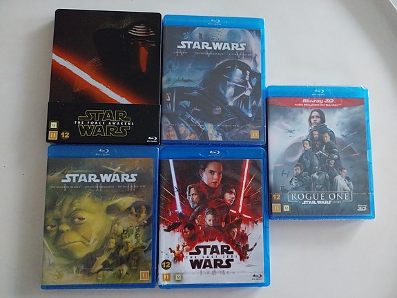 Star Wars blu-ray setti