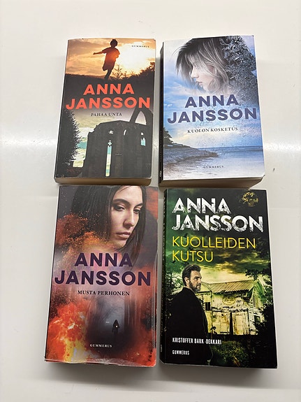 Anna Jansson dekkaripaketti 4 kirjaa