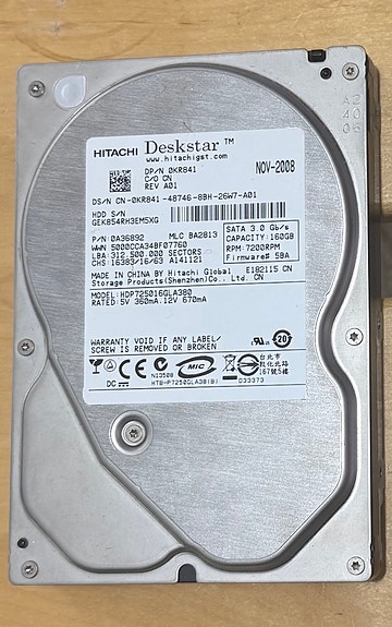 Hitachi deskstar 160GB HDD Kovalevy/kiintolevy