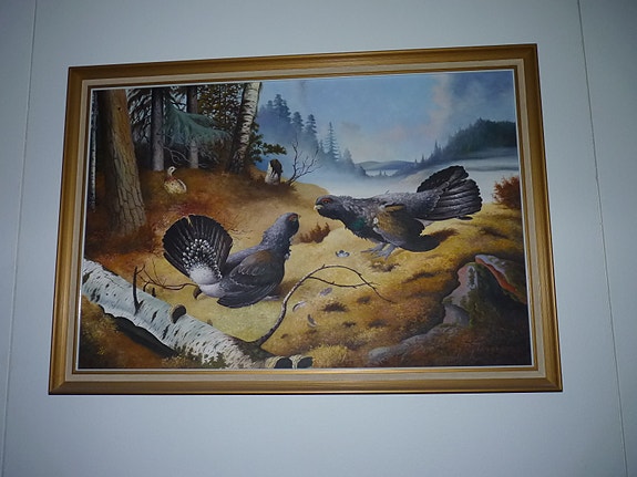 Taistelevat metsot, koko 100x65 cm