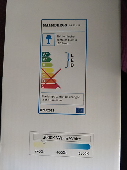 Malmbergs Palma LED kattovalaisin liiketunnistimella