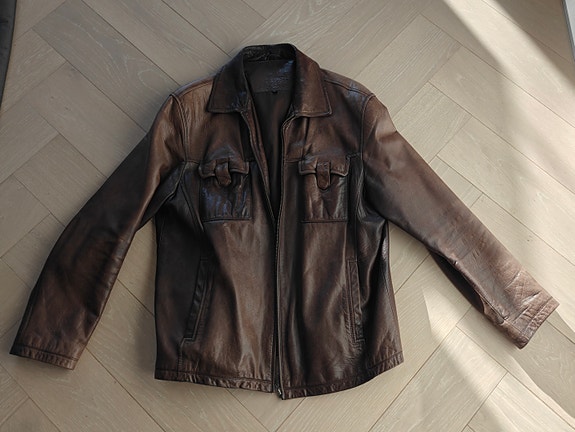 Miesten nahkatakki 54/XL