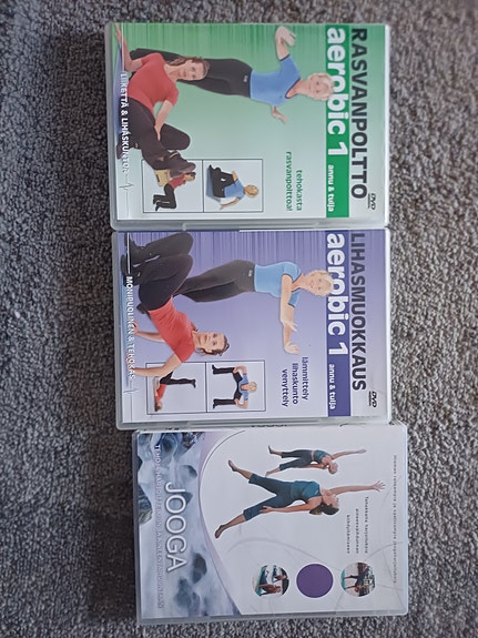 Jumppa DVD 3 kpl