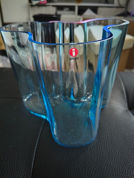 Iittala iso maljakko ja malja