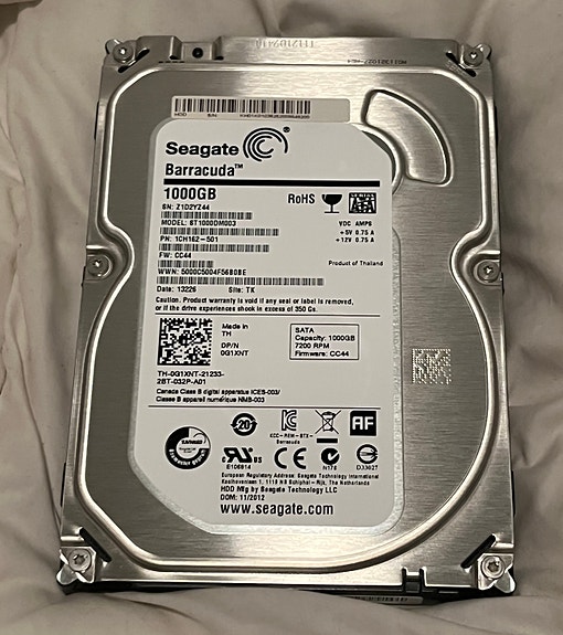 Seagate Barracuda 1TB