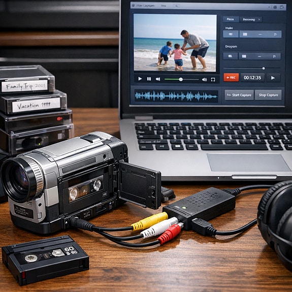 Mini DV -kasettien digitointi muistitikulle