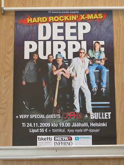 Deep Purple  -keikkajuliste 2009