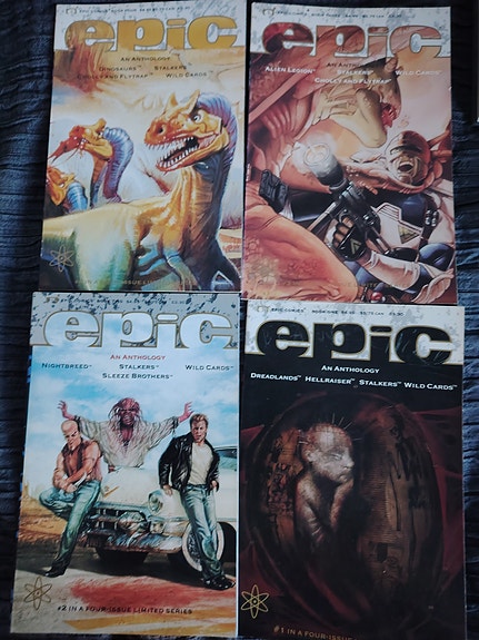 Epic an Anthology 1-4 kauhu/ Sci-fi fi albumit