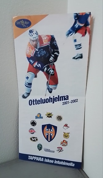 TAPPARA-JYP SM Liiga Otteluohjelma  2001-2002