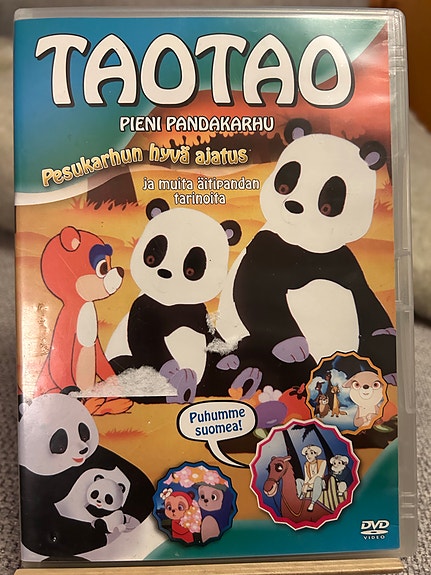 Taotao pieni pandakarhu lasten DVD suomeksi
