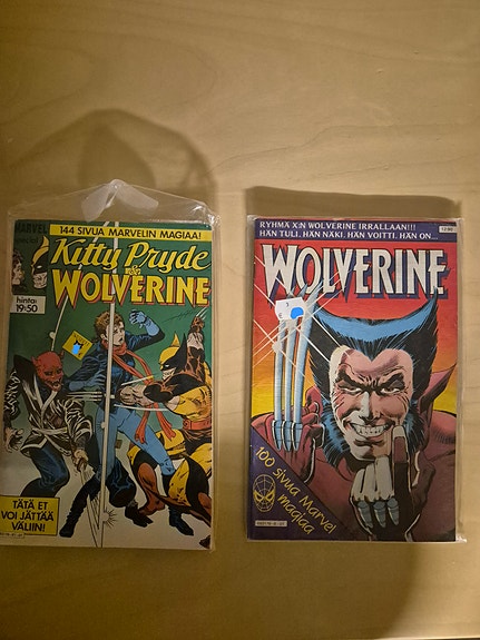 Wolverine sekä Kitty Pride & Wolverine- sarjakuva-albumit suomeksi