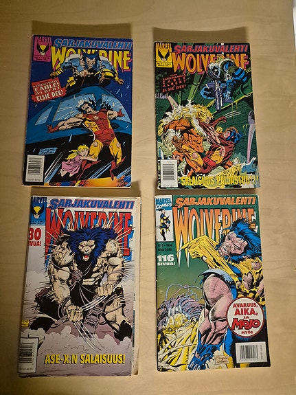 Marvel Wolverine sarjakuvalehdet 1993-1994 suomeksi