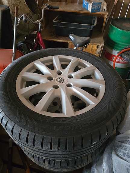porsche cayenne 18" alumiinivanteet kesärenkailla