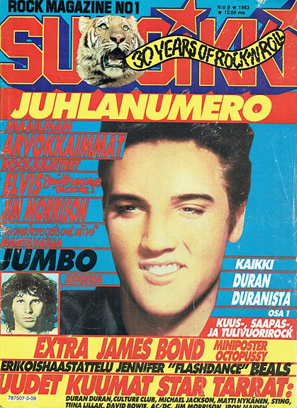 Suosikki  nro 9 - 1983 juhlanumero mukana jättijuliste Jim Morrison & Elvis