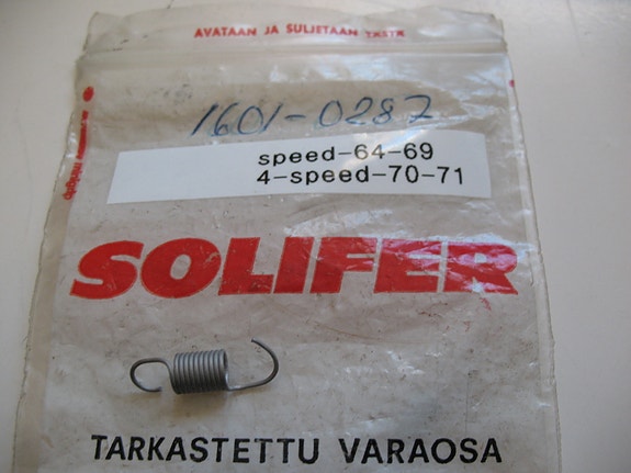 Solifer speed ja 4-speed , Lampunkannan kiinn.jousi (NOS.)