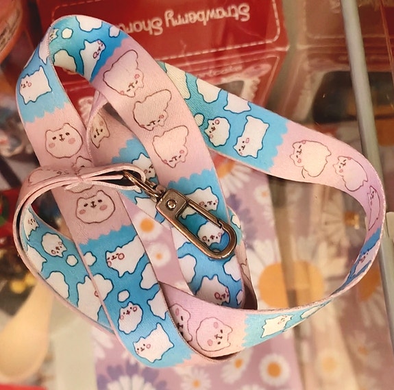 Söpö pompom koira avainnauha avaimille