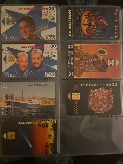Tele puhelinkortit kokoelma