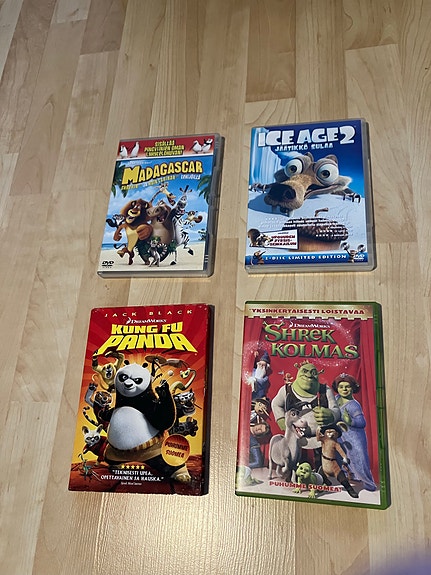 Kung Fu panda, Madagascar, Ice Age 2 ja shrek kolmas