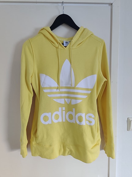 Adidas Originals keltainen huppari – koko S (UK 8)