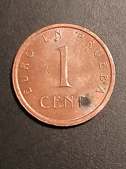 1 Euro Cent 1998 Espanja Churriana-Euro/ testi-euro