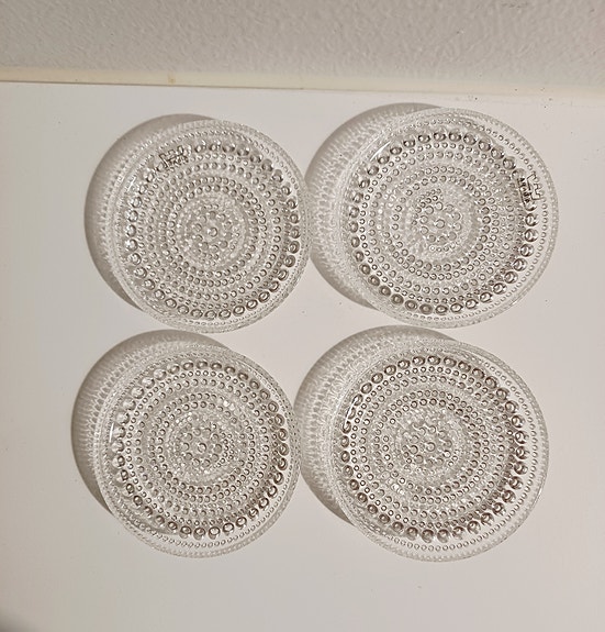 Pienet Kastehelmi lautaset, 4 kpl, Arabia