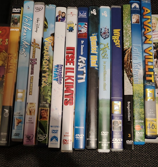 Lasten ja koko perheen elokuvia DVD