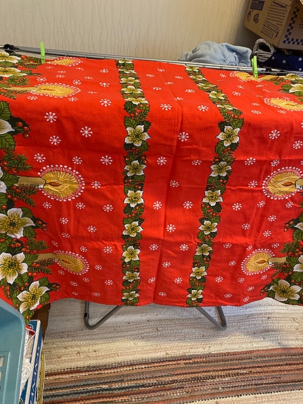 Upea jouluinen pöytäliina