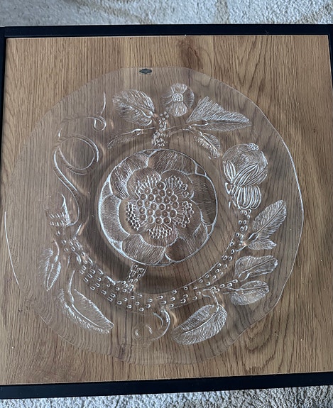 Nuutajärvi Oiva Toikka Pioni iso tarjoilulautanen