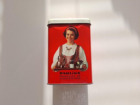 Vanha Paulig kahvipurkki
