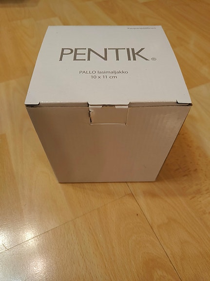 Pentik, Pallo lasimaljakko, 10x11 cm