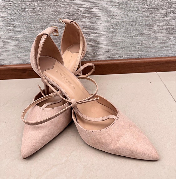 Dorothy Perkins Wide Fit korkokengät 42 vaaleanpunainen