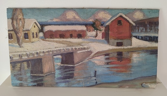 Talvimaisema taulu