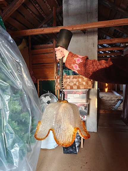 Kukan muotoinen katto lamppu