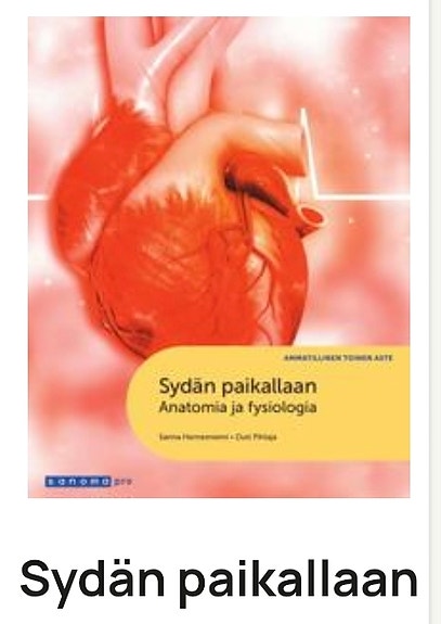 Sydän paikallaan. Anatomia ja fysiologia kirja