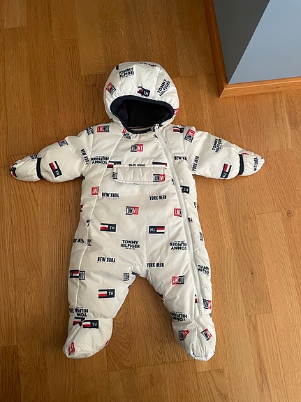 Tommy Hilfiger vauvan toppahaalari 56 valkoinen polyesteri unisex