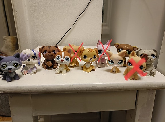 Littlest Pet Shop koiria 8kpl