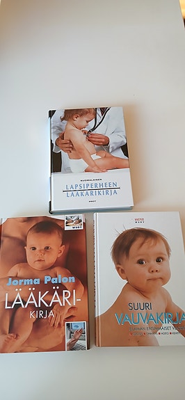 Lapsiperheen lääkärikirjat ja suuri vauvakirja