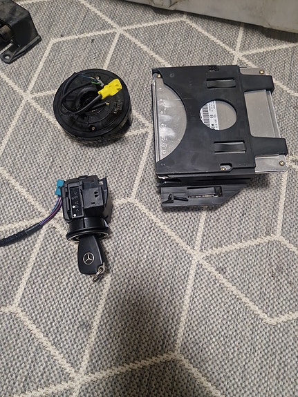 mb w210 om611 ecu virtalukko ja rattilukko