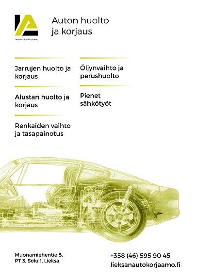 Auton huoltoapua Lieksassa