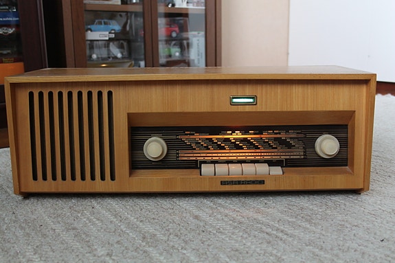 Upea Suomi 1961 60-luku ASA 769 putkiradio 58cm vintage antiikki hieno kunto