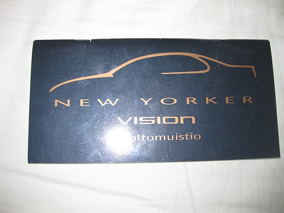 Chrysler New Yorker Vision 1995 huoltomuistio