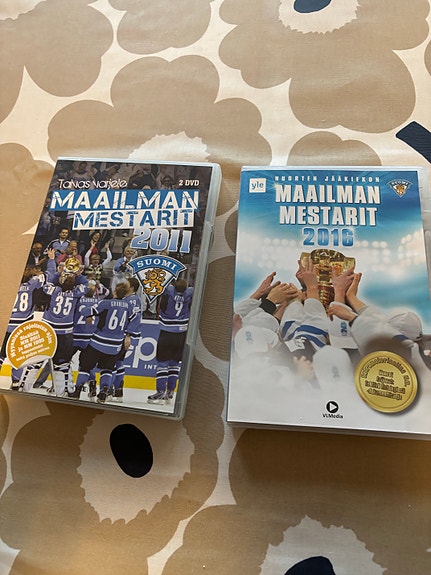 Maailman Mestari 2011 ja Maailman Mestari 2019 jääkiekkodvd:t