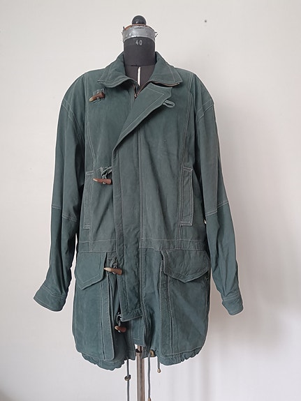 Vihreä vintage nahkatakki