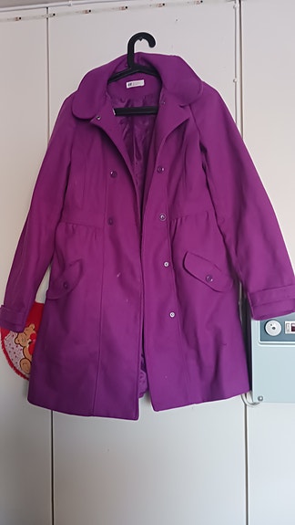 H&M tyttöjen villakangastakki
