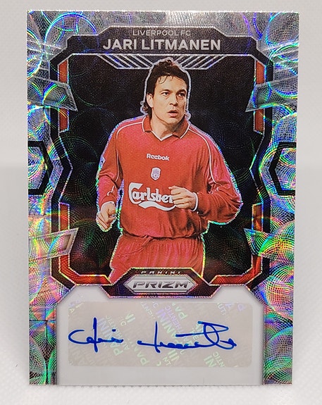 Panini Prizm Silver Jari Litmanen nimmarikortti