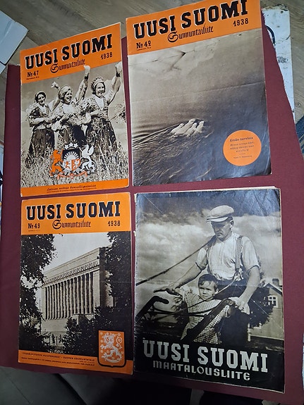 Uusi Suomi sunnuntailiitteitä ja Maatalousliite