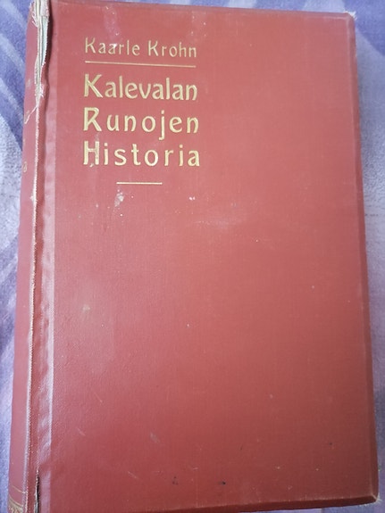 Kalevalan Runojen Historia (Kaarle Krohn, SKS) tietokirja